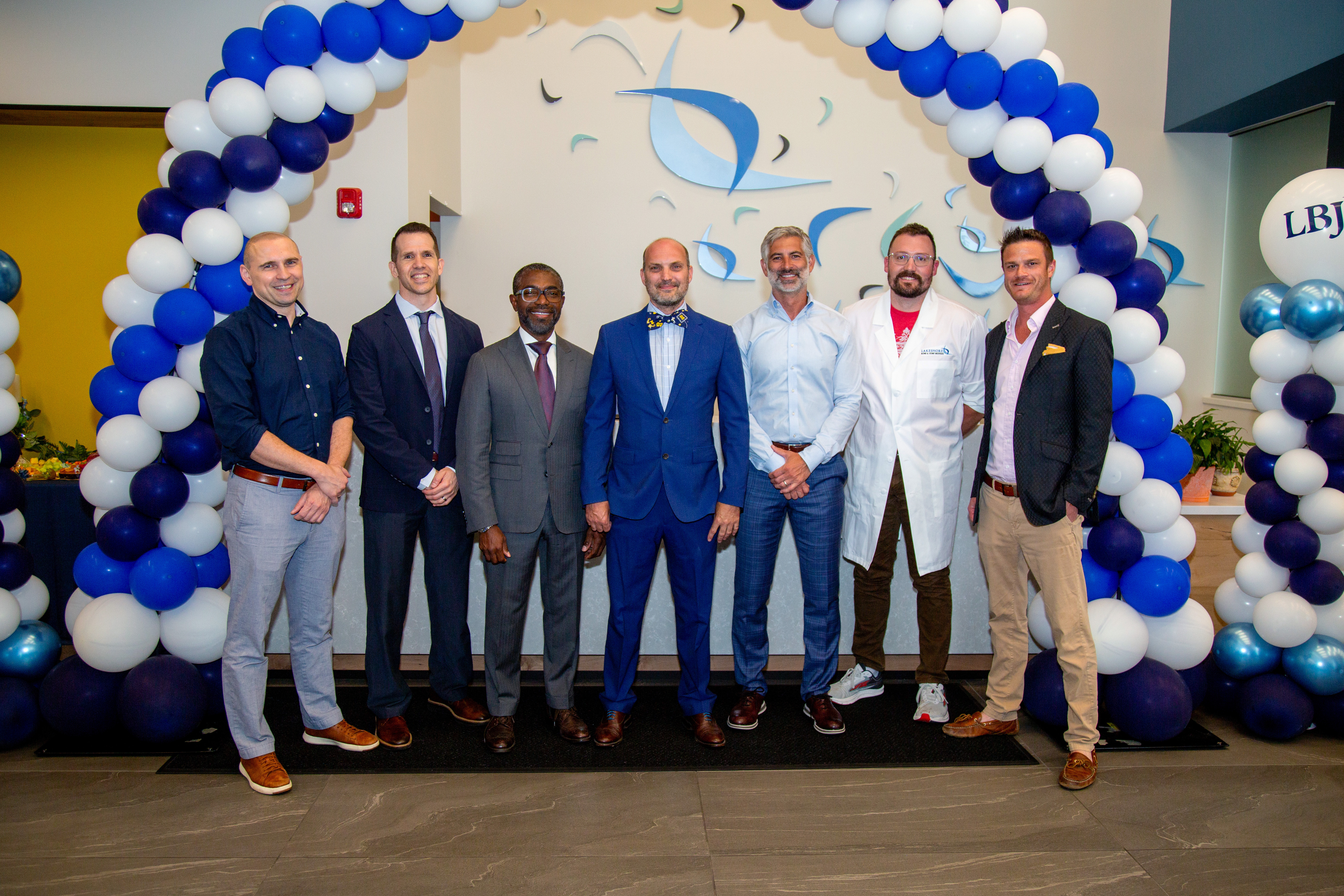 Dr. Adrian Sonevytsky, Dr. John A. Guzzo, Dr. Dwight Tyndall, Dr. Aaron Anderson, LBJI president, Dr. Ryan J. Plank, Dr. Aaron K. Ruter, Dr. Michael E. Kralovec