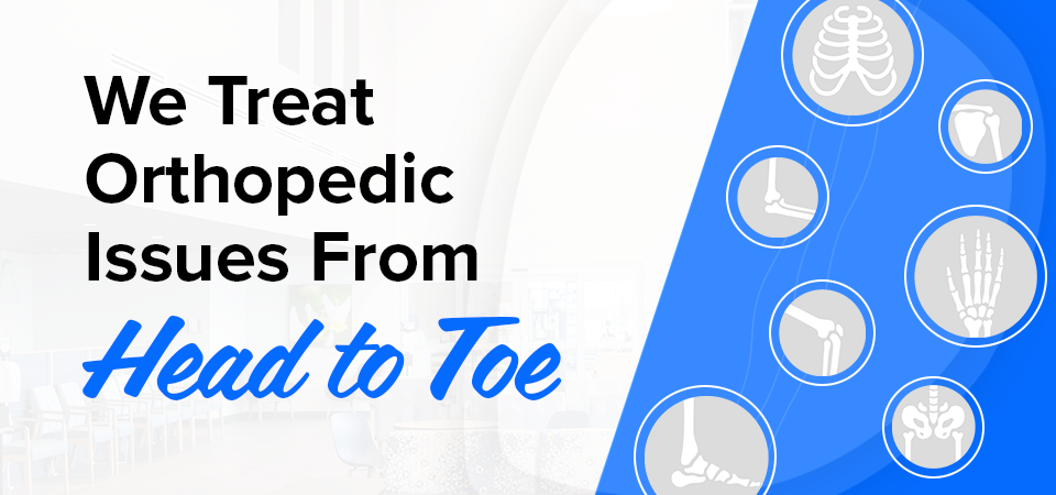 A image indicating we treat orthopedic issues from head to toe